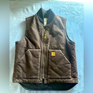 Carhartt quilted vest brown size medium